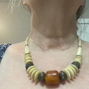 Necklace with Wooden Beads
